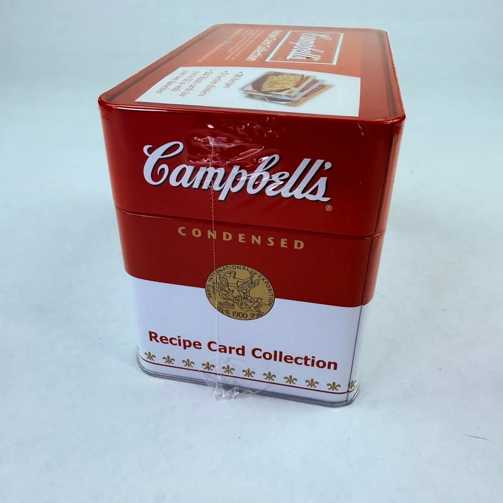 Campbells Soup Recipe Card Collection Tin‎ 2007 Factory Sealed 76 Recipes Red